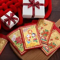 Hongbao Yılı Şanslı Para Zarfları Para Cepler Parti ve Çin Yeni Yıl 120 Pics/çanta Çin kırmızı Zarflar
