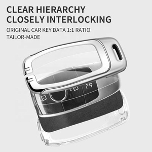 Couvercle de clé de voiture en alliage de Zinc TPU pour <span class=keywords><strong>Mercedes</strong></span> Benz A C E S G classe GLC <span class=keywords><strong>CLE</strong></span> CLA W177 W205 W213 W222 X167 <span class=keywords><strong>AMG</strong></span> support de protection - Product Image 6