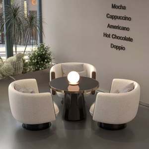 Hotel Lobby <b>Sales</b> Center Negotiation Sof Lounge Area Reception Desk and <b>Chairs</b> Luxury <b>Restaurant</b> Salon <b>Sales</b> Office Tea - Product Image 4