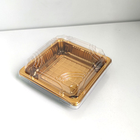 JY-81201 Einweg-quadratische Verpackung Sushi-Tablett mit Deckel Kunststoff Takeout Lebensmittel behälter Verpackungs box