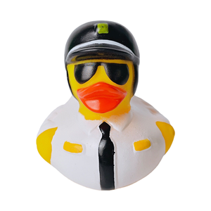 Juguetes de Baño de Goma con Forma de Pato de Uniforme de Policía para Niños, Juguetes de Bañera Personalizados con Diseños de Patrones Exclusivos - Product Image 4