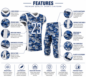 Vêtements de sport unisexes de qualité supérieure, personnalisables, à séchage rapide, 100 % polyester, écologiques, uniformes de football américain, vente chaude - Product Image 5