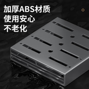 Égouttoir mural en acier inoxydable pour cuisine, support de rangement pour baguettes et cuillères, détachable, facile à nettoyer, design carré - Product Image 5