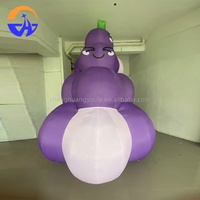 Modèle de raisin gonflable personnalisé, thème fruit, pour publicité, promotion, activité, décoration, accessoires, raisin gonflable
