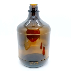 Botella de Vidrio Ámbar Vintage de 2.5 L (2500 ml) para Envasar Bebidas Alcohólicas, con Tapa Hermética para Cerveza, Jugo, Limoncello - Product Image 5