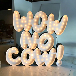 LED <b>letter</b> light <b>box</b>, 2700K warm white light, metal material, indoor decorative lighting, suitable for home, wedding, and party - Product Image 2