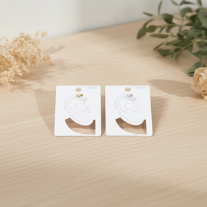 Orecchini a bottone Zivie in oro, argento e acciaio, minimalisti, da indossare tutti i giorni, unisex 45645 - Product Image 3