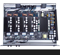 Amplificateur numérique 4x400 Watts 8 Ohms Classe D 1U à vente chaude OEM, 4 canaux, 2 Ohms, fonctionnement stable, alimentation à commutation douce, cinéma, KTV