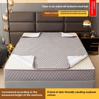 Housse de matelas à motif, hypoallergénique, anti-insectes et respirante, avec fermeture éclair intégrale pour matelas très profonds