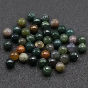 HZ Crystals Hot Natural Customized Factory-made Indian Agate Round Beads Support DIY Bracelet Necklace Earrings Crystal Jewelry