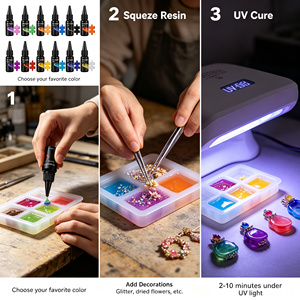 Kit de colorants liquides pour résine LEQU Happy And Fun Bulk 18 couleurs, pigments hautement concentrés pour fournitures artisanales, vente en gros - Product Image 4
