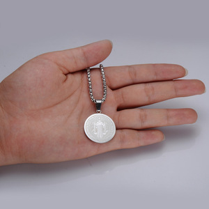 Dawapara Saint Benoît Sceau Collier Jésus Croix Religieux Amulette Pour Force Paix Prière De L'<span class=keywords><strong>exorcisme</strong></span> Bijoux En Acier Inoxydable - Product Image 6