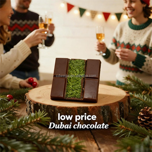 Substitut de beurre de cacao, confiture solide au <span class=keywords><strong>chocolat</strong></span> au lait et pistache, <span class=keywords><strong>saveur</strong></span> Dubaï, 37g, emballage personnalisable, fournisseur en gros - Product Image 4
