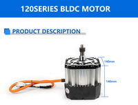 Kit de conversion de moteur sans balais à aimant permanent 24V 500W 650W pour tricycle à propulsion humaine et booster de voiture électrique, avec contrôleur et pignon