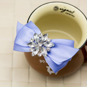 Hecho a mano Bowknot tela cristal flor DIY desmontable zapatos Clips señoras elegantes tacones altos <span class=keywords><strong>Sandalias</strong></span> <span class=keywords><strong>planas</strong></span> Zapatos broches ornamento - Product Image 5