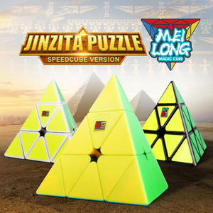 MoYu pegatina suave <span class=keywords><strong>3x3</strong></span> pirámide rompecabezas <span class=keywords><strong>cubo</strong></span> mágico juguetes giro triángulo 3D rompecabezas velocidad Rubixes <span class=keywords><strong>cubo</strong></span> chico DESARROLLO DE INTELIGENCIA - Product Image 3