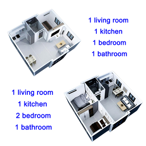 <span class=keywords><strong>Conteneur</strong></span> extensible à structure plate en acier de 20 pieds pour une utilisation en entrepôt <span class=keywords><strong>ou</strong></span> comme toilette portable - Product Image 2
