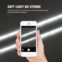 Vente en gros, bande cob 5v, 5mm, 320led/m, pas de zone sombre, bande flexible cob led, lumière pour plafond intérieur, décoration linéaire