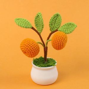 Novedad: Delicadas Flores <span class=keywords><strong>de</strong></span> Ganchillo Multicolor Hechas a Mano, Árboles Frutales en Maceta, Venta al por Mayor <span class=keywords><strong>de</strong></span> Plantas Tejidas <span class=keywords><strong>de</strong></span> Lana para Navidad y Año Nuevo - Product Image 4