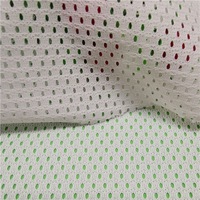 Tissu en maille hexagonale à gros trous 100 % polyester blanc 120 g/m² 1 mm pour sacs à linge et sacs de rangement