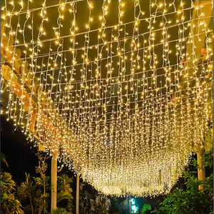 Cortina <span class=keywords><strong>de</strong></span> <span class=keywords><strong>Luces</strong></span> LED Impermeables para Exterior <span class=keywords><strong>Luces</strong></span> Decorativas <span class=keywords><strong>de</strong></span> Navidad para Jardín Resistentes a la Lluvia - Product Image 6