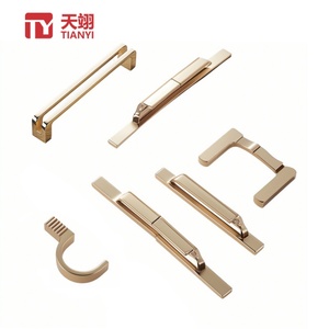 Poignées de porte et de tiroir en alliage de zinc modernes, durables, de bonne qualité et à bas prix pour armoire, cuisine, commode, appartement, hôtel, école - Product Image 1