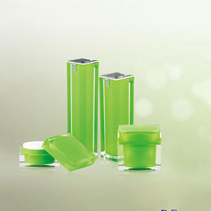 Bouteille et pot de Lotion cosmétique pour soin de la peau, acrylique noir, carré, pompe, 15/30/40/50ml - Product Image 2