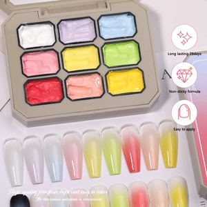 Palette Gel per Nail Art Multicolore ad Alta Pigmentazione, Gel Solido per Creare Unghie con Gradiente Naturale, Facile da Usare per Principianti - Product Image 4