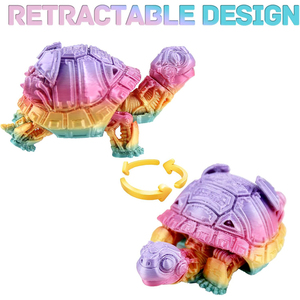 Tortuga Marina Impresa en 3D con Degradado de Color, Adorno Animal Impreso en 3D, Tortuga Mecánica, Regalo para Adultos, Coleccionables, Decoración para Escritorio y Hogar - Product Image 4