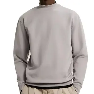 HD846 crew neck 100% heavy cotton fleece hoodies blank drop shoulder pullover sweatshirt custom crewneck oversized sweatshirt