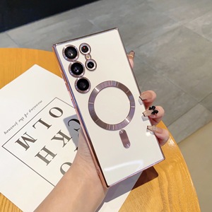 <span class=keywords><strong>Coque</strong></span> souple magnétique transparente en TPU pour <span class=keywords><strong>Samsung</strong></span> <span class=keywords><strong>Galaxy</strong></span> S24 S23 Ultra S22 Plus <span class=keywords><strong>Coque</strong></span> antichoc pour téléphone portable - Product Image 4