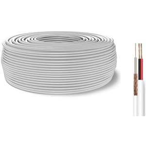 Cable Coaxial Rg59 2 x 0.50 mm CCA, Rollo de 100 m con Fuente de Alimentación - Product Image 1
