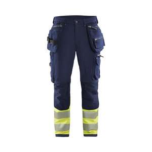 BLAKLADER - 199316428933C154 Pantalones elásticos de 4 vías Hi-Vis Azul marino/Amarillo-EAN 7330509716229 ROPA DE TRABAJO DE LA HI-VIS - Product Image 1