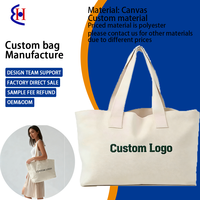 Sac fourre-tout personnalisé en toile de coton épaisse, durable, réutilisable, portable, grande capacité, avec logo imprimé, pour le shopping, les voyages en extérieur et le quotidien