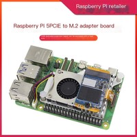 Carte d'extension Raspberry Pi 5 PCIE vers 2230 NVMe pour disque dur, module adaptateur SSD M.2