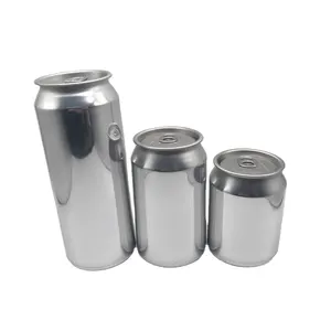 Factory OEM wholesale 250ml 330ml 500ml aluminum beverage bottle aluminum soda pop can aluminum beer bottle with easy open lid