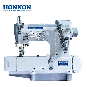 TAIZHOU HONKON Hot Sell a Series of HK-500 Direct Drive Interlock Cover Stitch Sewing Machine 1-10mm Max Sewing Thickness
