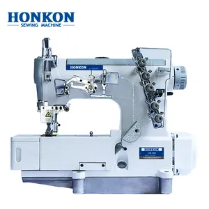 TAIZHOU HONKON Hot Bán Một Loạt Các HK-500 Ổ Đĩa Trực Tiếp Interlock Bìa Stitch Máy May 1-10 Mét Max May Độ Dày