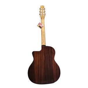 Guitare Gypsy Aiersi Archtop Traditionnelle à Trou en D, Instrument de Musique Acoustique Vintage, Marque Personnalisée, Prix d'Usine en Gros - Product Image 2