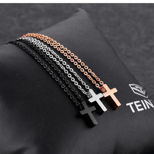 Custom Uomini della Collana Dei Monili del Commercio All'ingrosso di Gioielli In Acciaio Inox Ciondolo Croce <span class=keywords><strong>Preghiera</strong></span> Inciso Christian - Product Image 4