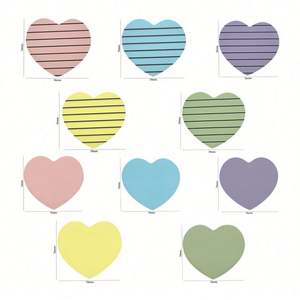 Wholesale Custom <b>Sticky</b> <b>Notes</b> Cute Heart Shaped <b>Sticky</b> <b>Notes</b> Custom Student Die-cut <b>Sticky</b> <b>Notes</b> Office Stationery Gifts - Product Image 4