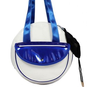 Sac à dos de pickleball BSCI, sac à bandoulière pour raquette de padel en cuir PU personnalisé, forme ronde, sac fourre-tout pour pickleball - Product Image 1