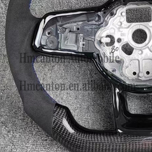 Volante deportivo de fibra de carbono de cuero perforado al por mayor a bajo precio para Volkswagen Golf7Ggti/Golf R - Product Image 2