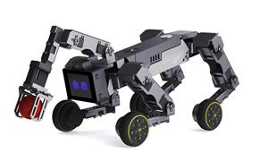 Robot Cuadrúpedo con Ruedas TEPKOBOT XGO-mini3W, 15DOF, Modo Dual, Caminando y Rodando, Kit Educativo Python <span class=keywords><strong>ROS</strong></span> STEM - Product Image 3