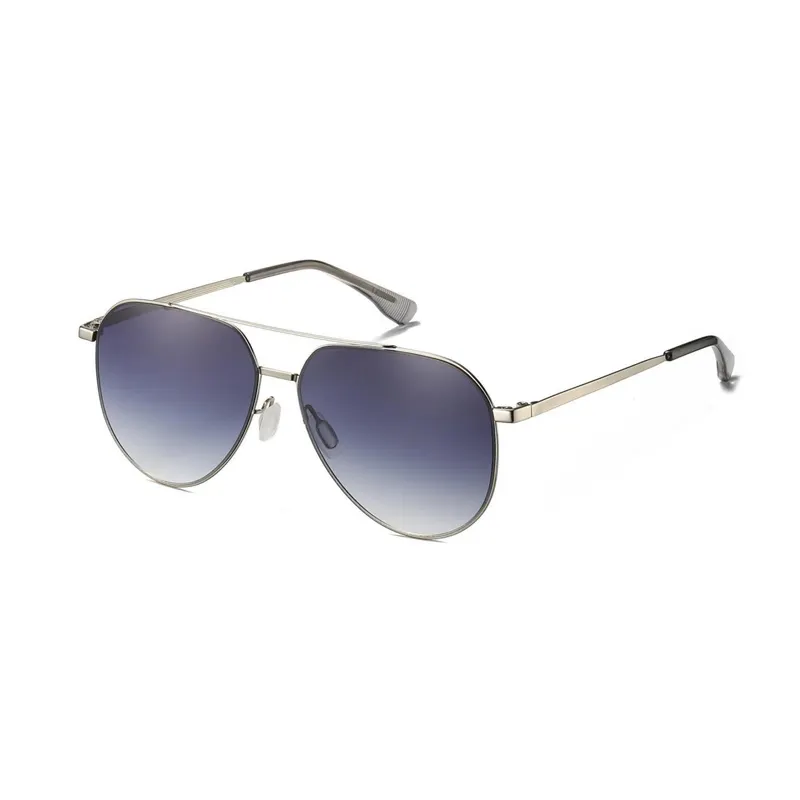 Óculos de sol vintage da moda 2024 Óculos de sol com lentes de nylon Novos óculos de sol com design de pontes duplas OEM