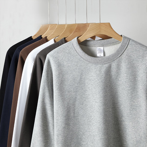 Sudadera Casual <span class=keywords><strong>de</strong></span> Cuello Redondo Tejida con Logotipo, 85% Algodón 15% Poliéster, Cómoda para Entrenamiento, Corte Regular - Product Image 1