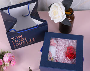 Custom Paper Cardboard Gift Packaging <b>Boxes</b> Window Design Paper Box for <b>Macarons</b> Wedding Favors Premium Gift Box Wedding Favor - Product Image 3