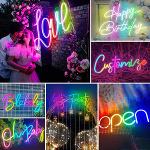 Matrimonio personalizzato Neon <span class=keywords><strong>LED</strong></span> segno di arte della parete decorazione con conto alla rovescia e telecomando-nome personalizzato per la pubblicità e le aziende - Product Image 5