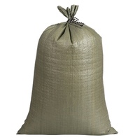 Sacs en Polypropylène Tissé PP Thermosoudés Durables 25 kg 50 kg pour Sable, Ciment ou Ordures Vertes, Vente en Gros Économique