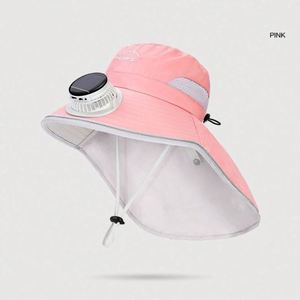 Chapeaux d'été solaires en gros pour enfants avec ventilateur intégré – Protection solaire, chapeau bob, chapeau de pêcheur pour enfants avec ventilateur rafraîchissant - Product Image 2